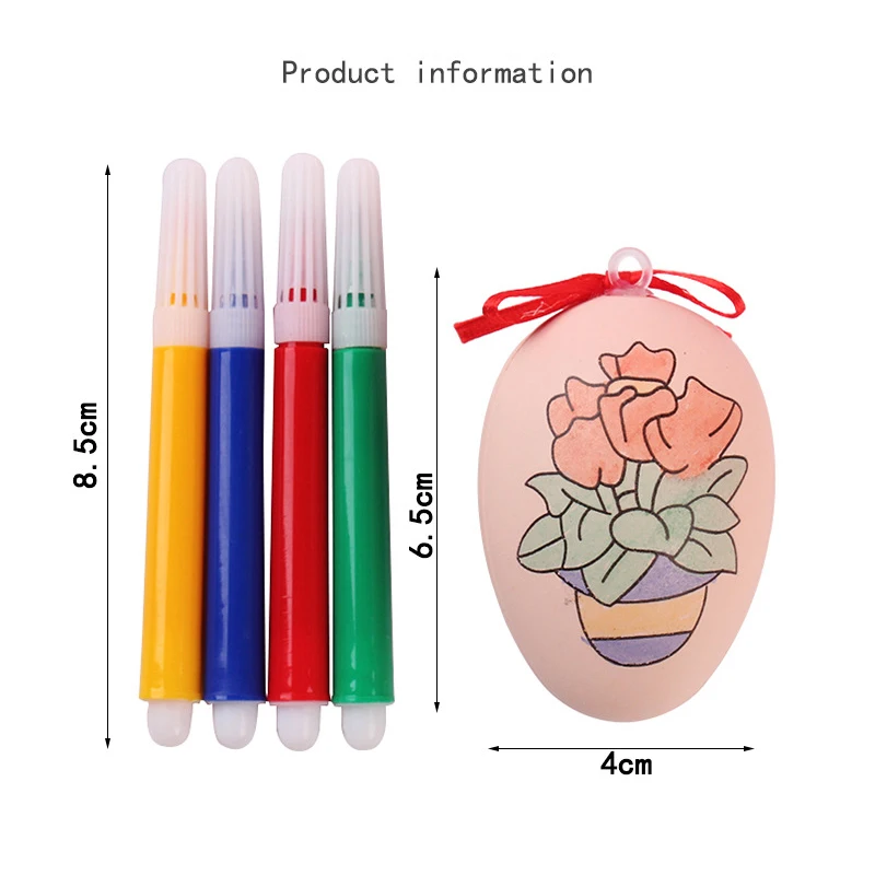 Quebra-cabeça criativo de ovos de Páscoa pintados à mão para crianças, brinquedos práticos coloridos DIY, prêmios divertidos do jardim de infância, presentes de festa, 3 conjuntos