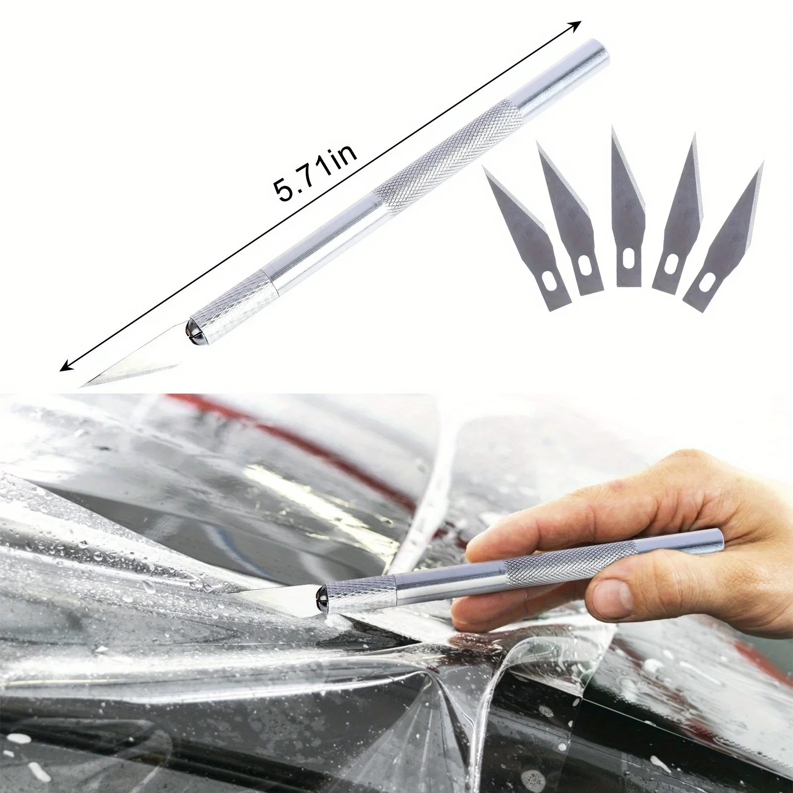 New Small Scraper For Car Window Film Car Vinyl Wrap Tool Kit Glass Cleaning Can Be Used For Mobile Phone Film Car Accessories image 2