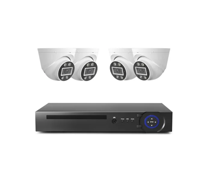 4ch 4k 8MP IP Camera,equipped with Two Way Audio,intelligent Bullet  Network Camera Closed Circuit Television 4ch Poe Nvr Kit