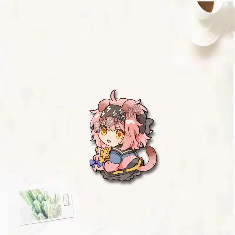 Eyjafjalla Ebenholz Badges Pins Anime Arknights Women Brooch Fashion Creative Cosplay Kawaii Brooches for Bag Accessorie Gifts