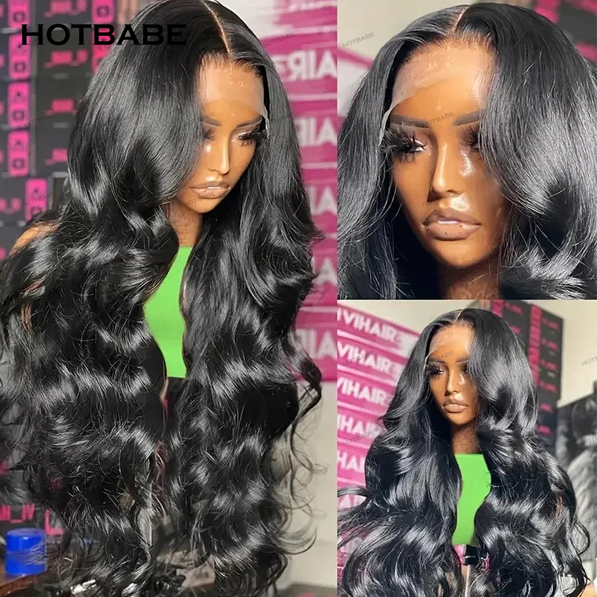 

Body Wave Glueless Wigs Human Hair 13x6 HD Lace Wigs Frontal Wig Preplucked 400% Density 360 HD Lace Transparent Wig Wear And Go