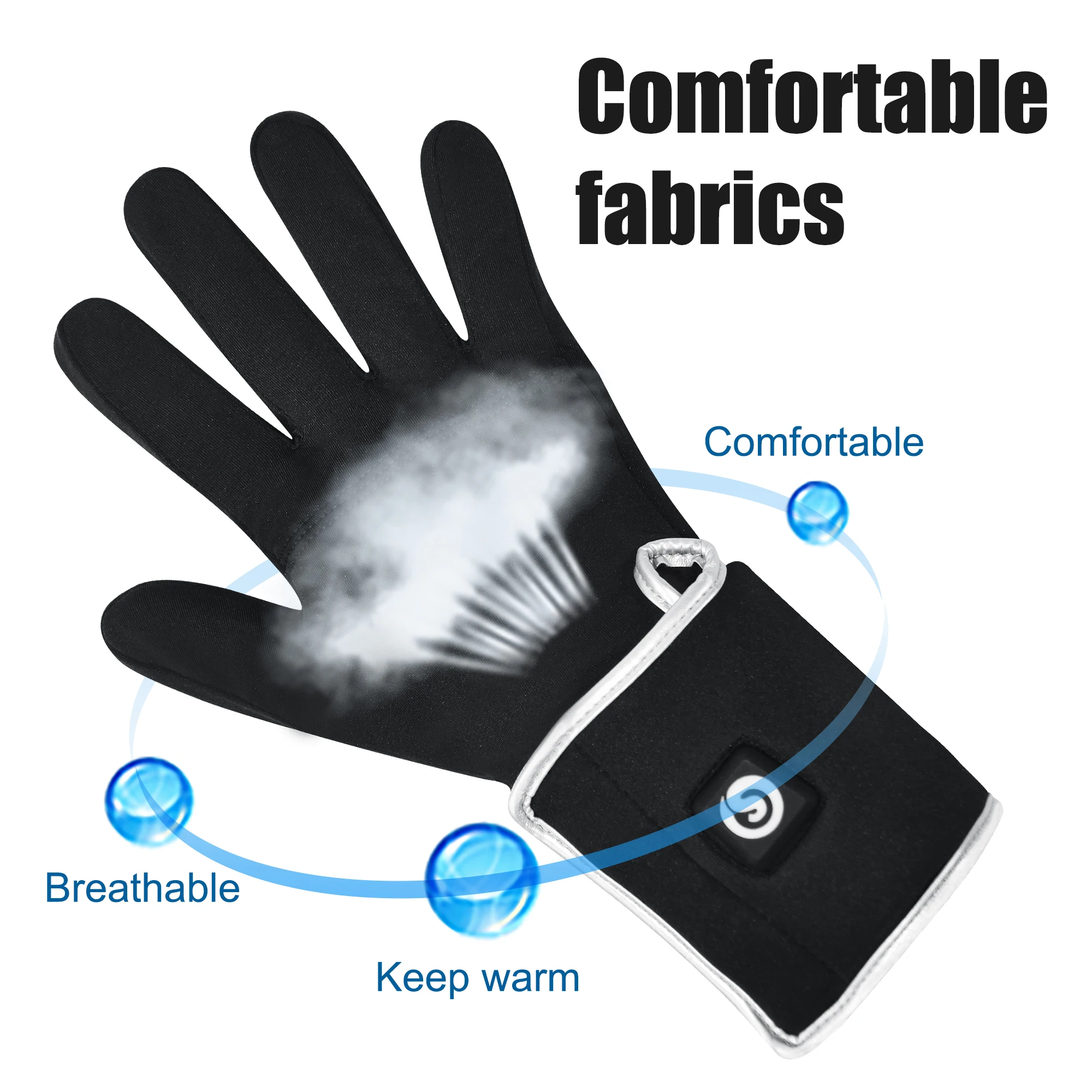 Charging Heating Gloves Cycling Heating Gloves Warm Touch Screen Waterproof Gloves Outdoor Skiing Electric Heating Gloves