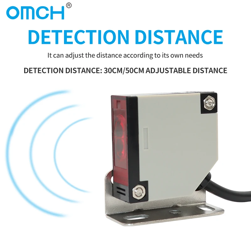 OMCH E3JK-serie Foto-elektrische naderingssensoren Infrarood Diffuse of Feedback Reflectie AC DC Detectieafstand 30/50CM 4M 5M