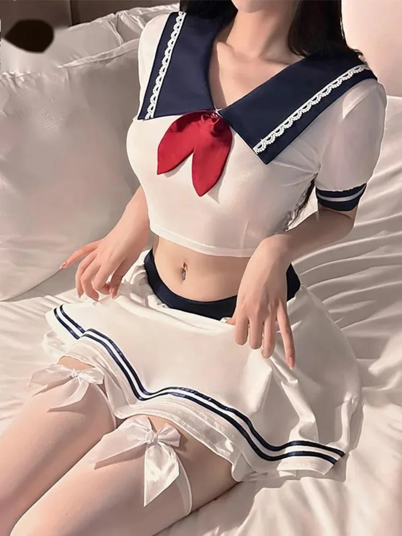 

Pure Desire Sexy Lace Student Double-layer Two Piece Skirt Set Campus Uniform JK Sweet Preppy Style 2025 New Skirts Set AQF7