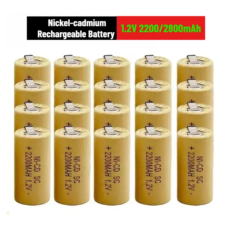 

2200mAh NI-CD 1.2V Nickel-cadmium Rechargeable Battery for Power Tools Toys Shavers Battery