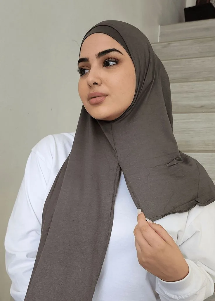 Instant Hijab Scarf for Women Muslim Premium Jersey Head Scarf Wrap Soft Turban Breathable Voile Femme Musulmane Jersey Hijabs