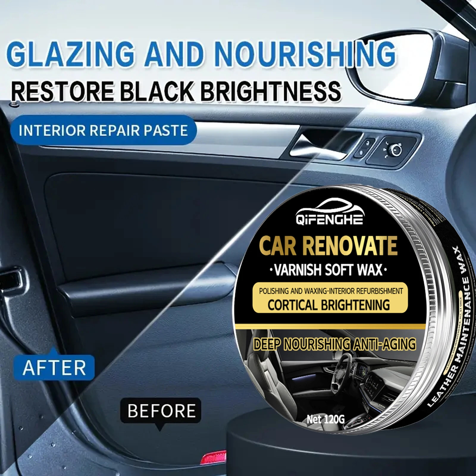 Automotive Interior Plastic Refurbishment Refresher Wax Coatings for Automotive Panel and Dashboard Care