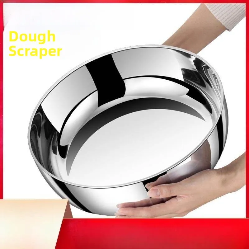 

Thickened Stainless Steel Kitchen Sink Home Use Dough Mixing Pot Heavy Duty Soup Pot Hot Pot Basin Bread Kneading Basin