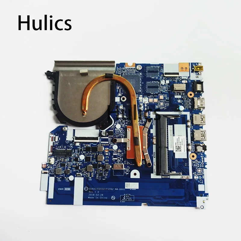 

Hulics Used For Lenovo IdeaPad 330-15 330-15IGM Laptop Motherboard EG431/EG532 NM-B661 With Heatsink
