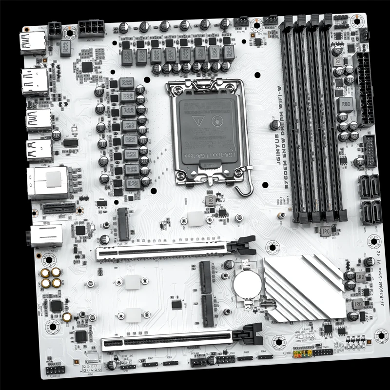 JGINYUE B760EM Snow Dream WiFi-W Motherboard M-ATX LGA1700 For