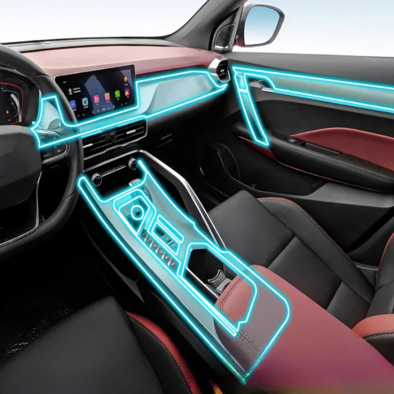 For Geely Binyue 2021-2024 Dashboard Multimedia Navigation Transparent Anti-Scratch Protection Film Modification for