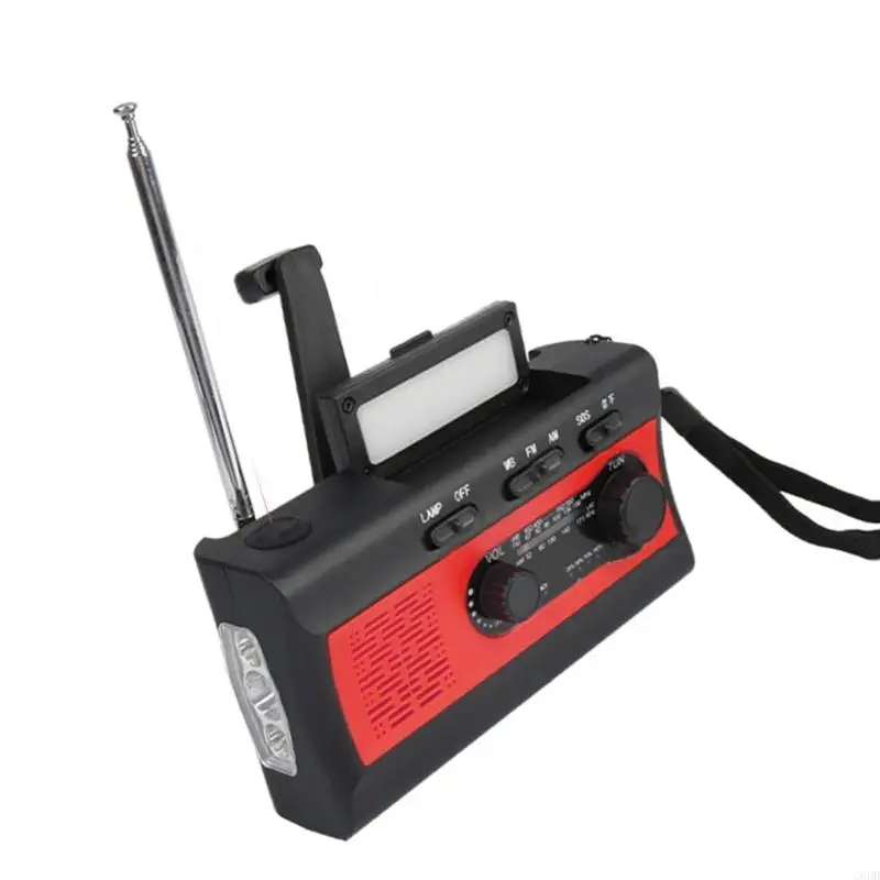 G6DD Awaryjne przetrwanie radio Słoneczne Ręka Słoneczna Noaa Alerty pogodowe LED Światło