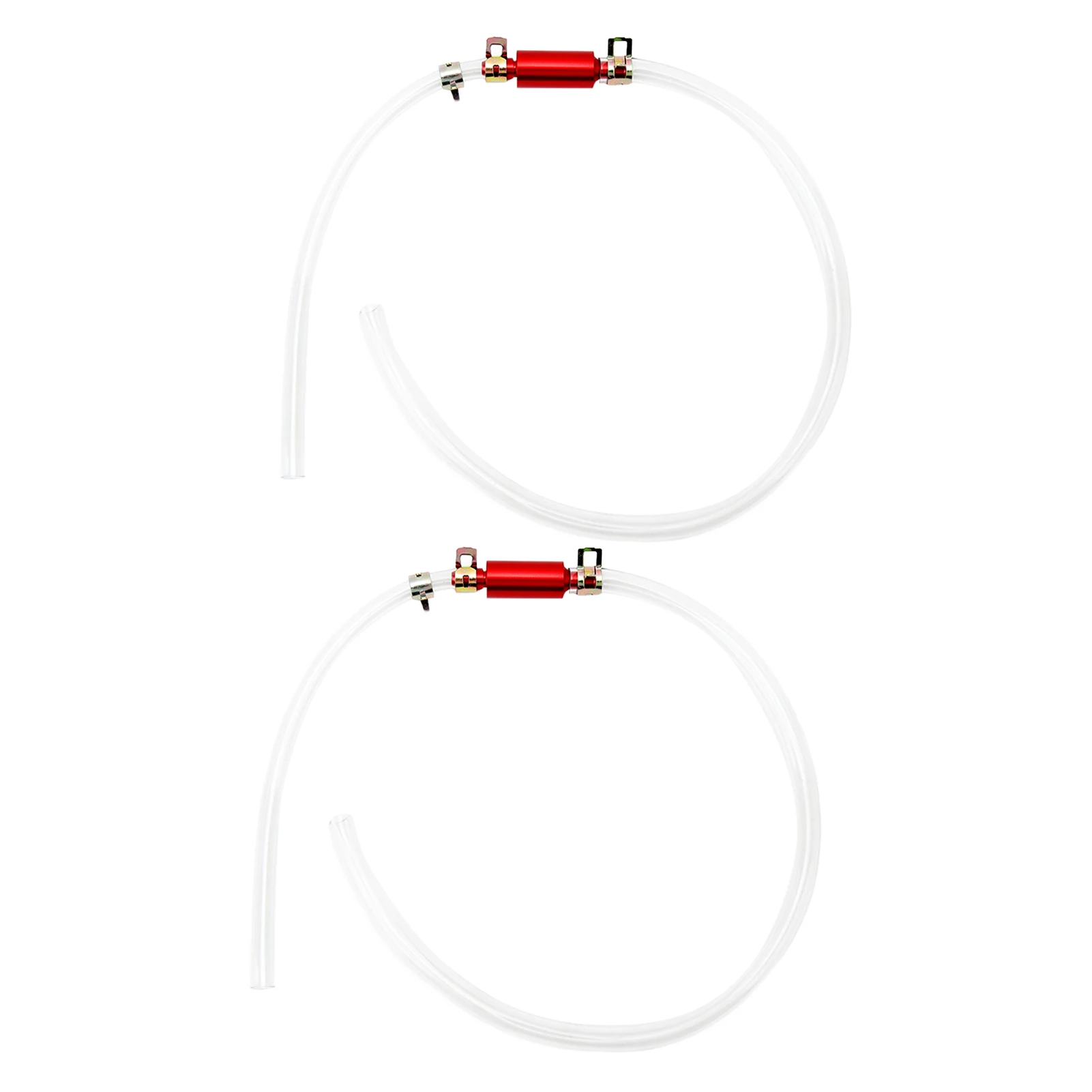 One Way Check Valve Tube Bleeding Tool Kit Wear Resistant Brake Bleeder Hose 1Pair Easy  High Strength for Car - view 4