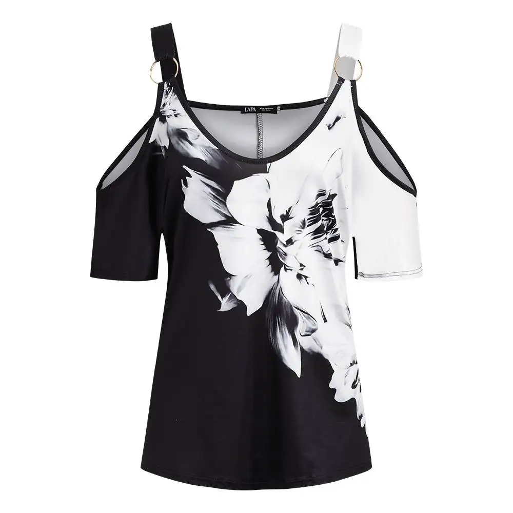 T-shirt Top Women 2024 Summer Casual Pullover Girl Clothes Loose Shirts and Blouses Elegant Female Clothing Y2k Crop Top Tees