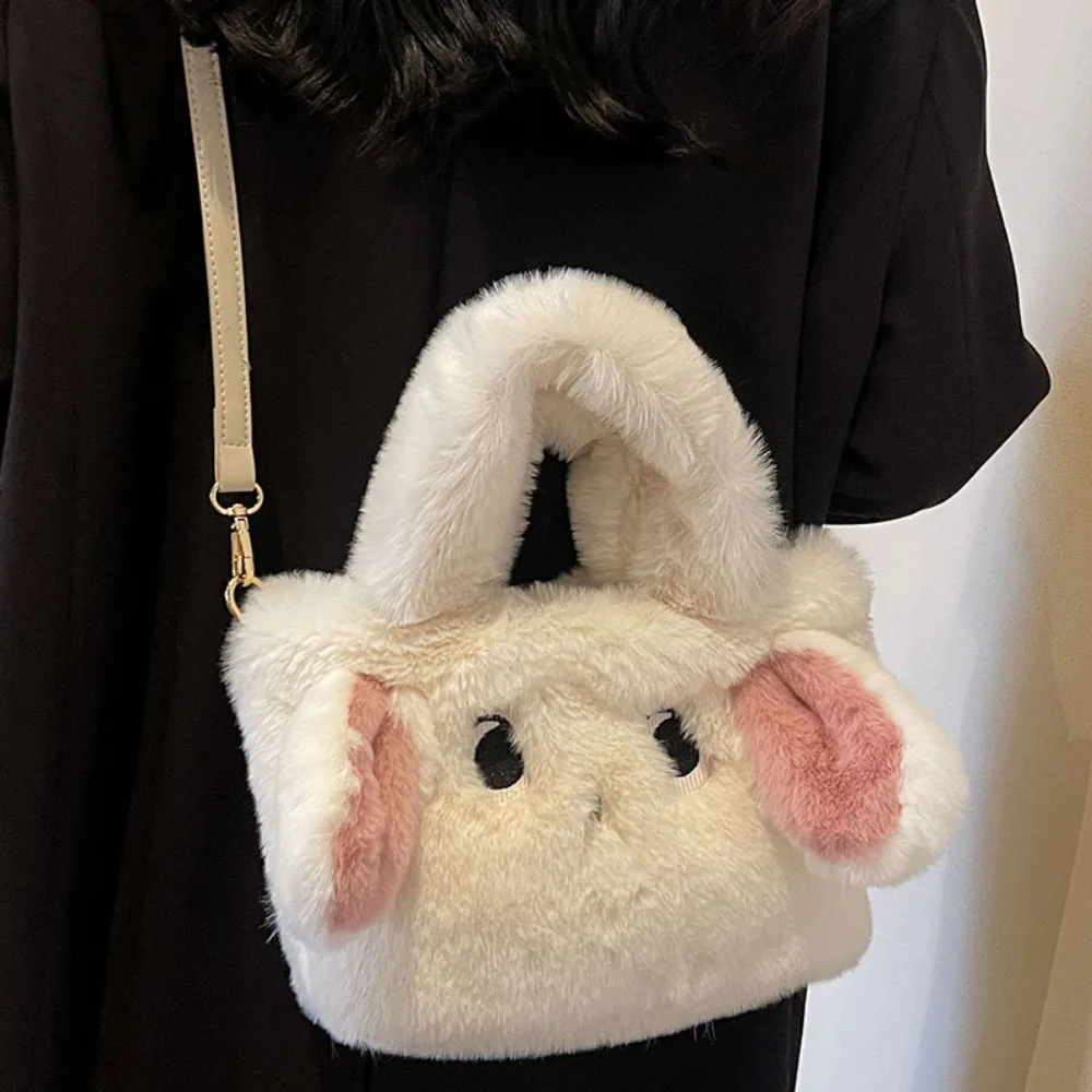 Casual Cartoon Rabbit Handbag Rabbit Korean Style Single Shoulder Bag Fashion Handbag Dumpling Bag Office Worker