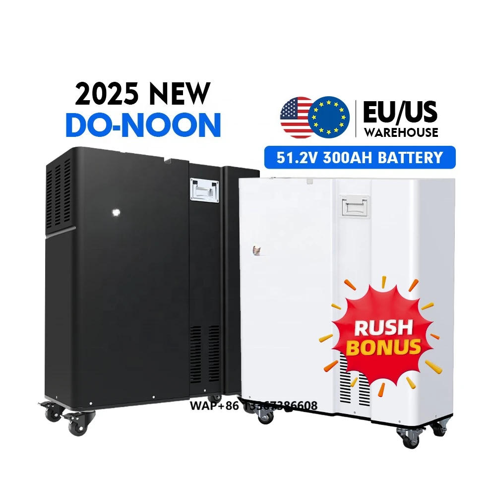 EU US Stock Tax Free DO NOON Series Vertical 51.2V 15kWh 300Ah 314Ah with 200A Daren BMS Built-in EVE SEVB 314Ah Battery Pack