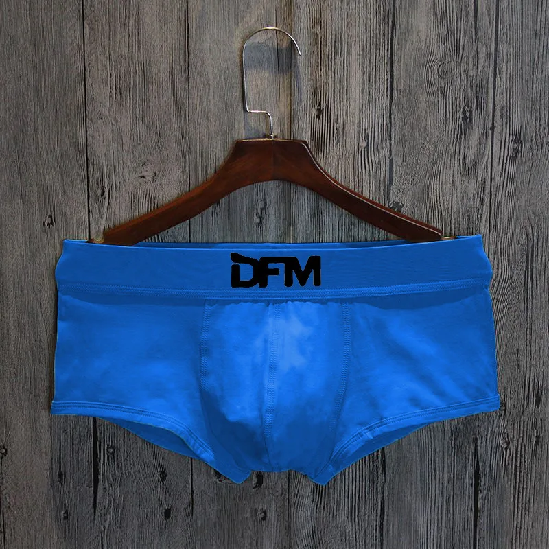 Men\'s Fashionable Trunks Youth Skin Friendly Cotton Breathable Thin Bulge Pouch Boxer Shorts Student Comfortable Sports Panties
