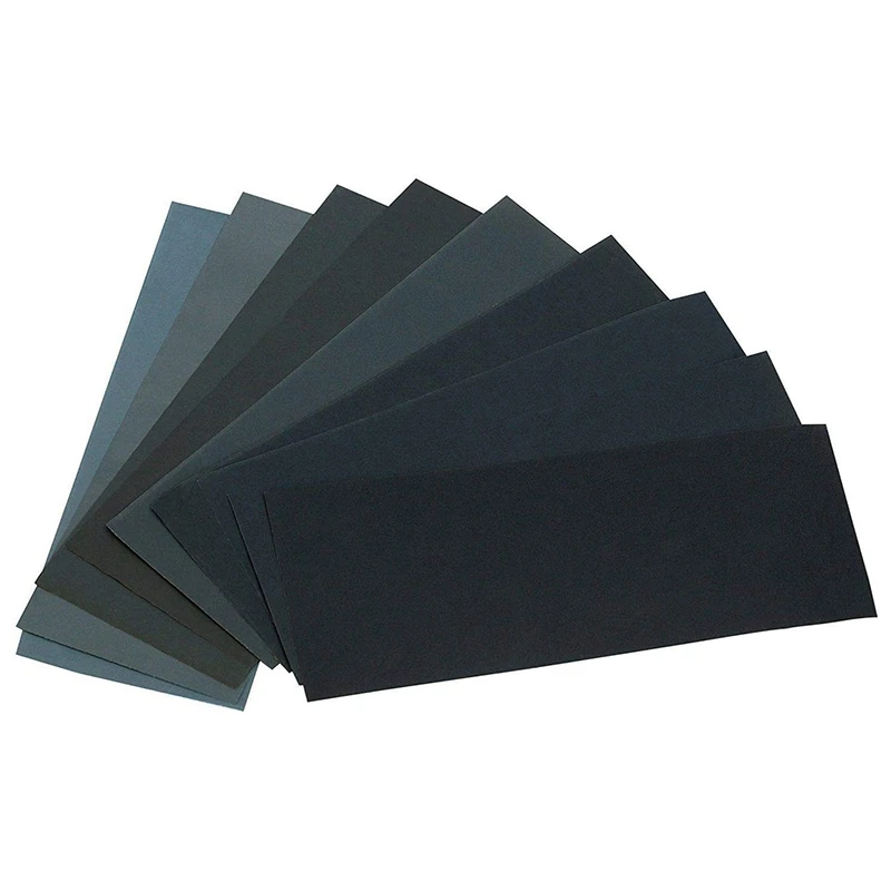 36 Pieces of Sandpaper Package Sandpaper Dry and Wet Sandpaper 400, 600, 800, 1000, 1200, 1500, 2000, 2500,