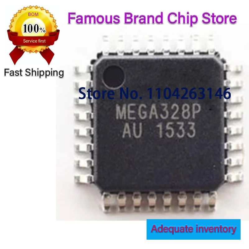 

1~100PCS ATMEGA328P-AU ATMEGA88PA-AU ATMEGA328P ATMEGA88PA ATMEGA328 ATMEGA88 QFP NEW Original