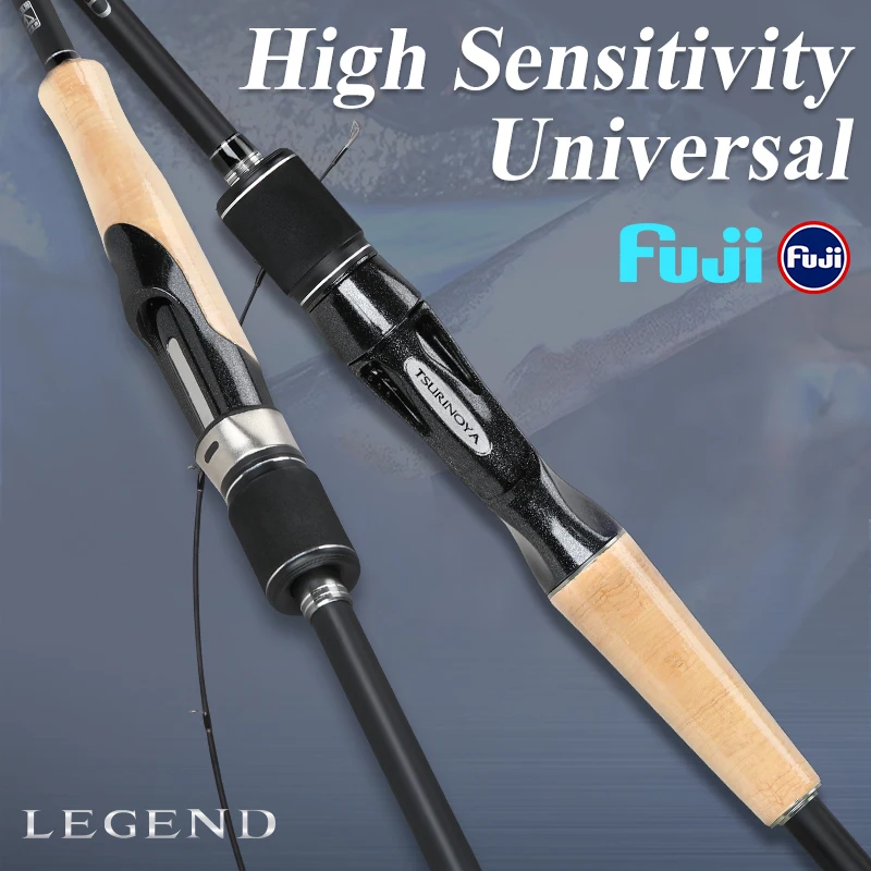 

TSURINOYA LEGEND Spinning Casting Fishing Rod Carbon Fiber 1.98m 2.07m 2.18m 2.44m 2 Section Long Casting Fishing Pole