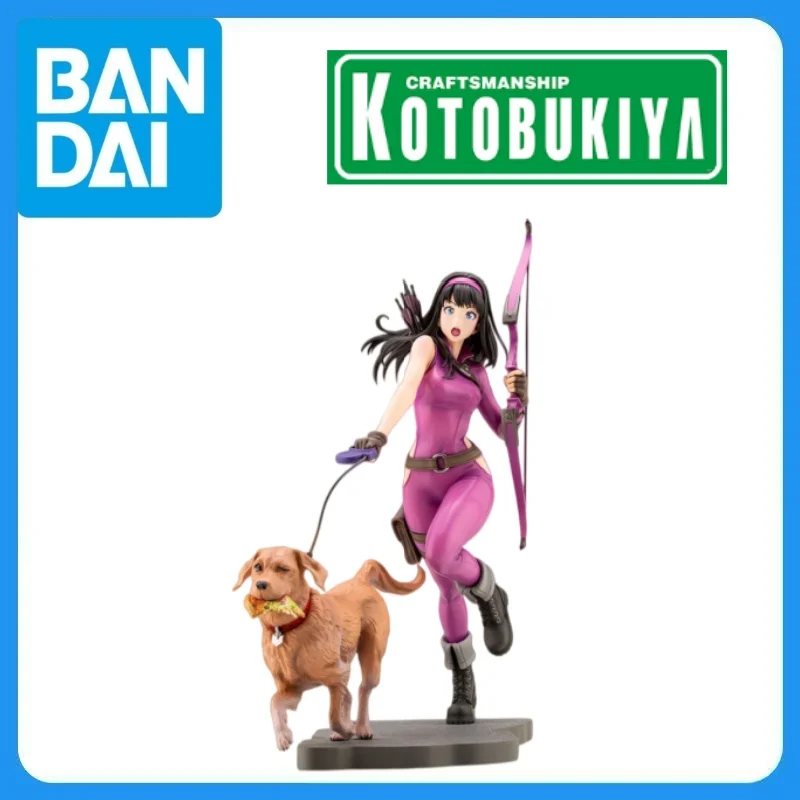 En Stock, Figura Original de Kotobukiya Hawkeye (Kate Bishop) Lucky Bishoujo, Marvel X Bishoujo 1/7, Modelo de Anime y Dibujos Animados