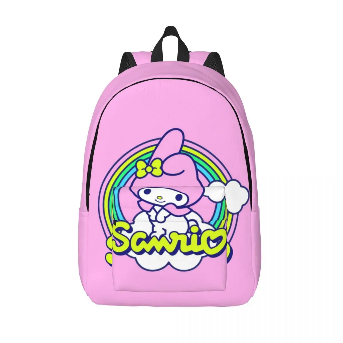 Custom The Official Home Of Hello Kitty & Friends Canvas Backpack Men Women Fashion Bookbag for School College Melody Bags