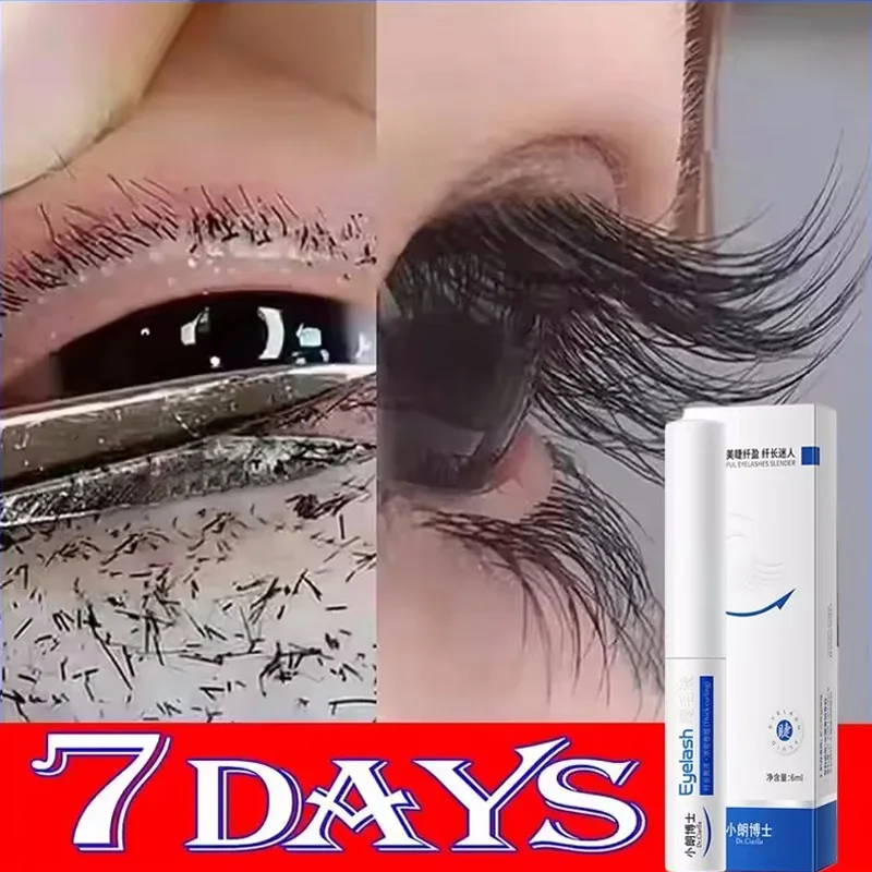 7 Tage schnelles Wimpernwachstumsserum, Wimpern-Augenbrauen-Wachstum, starkes Make-up, vollere, dickere Verlängerungsbehandlung, verdickte Pflegeprodukte