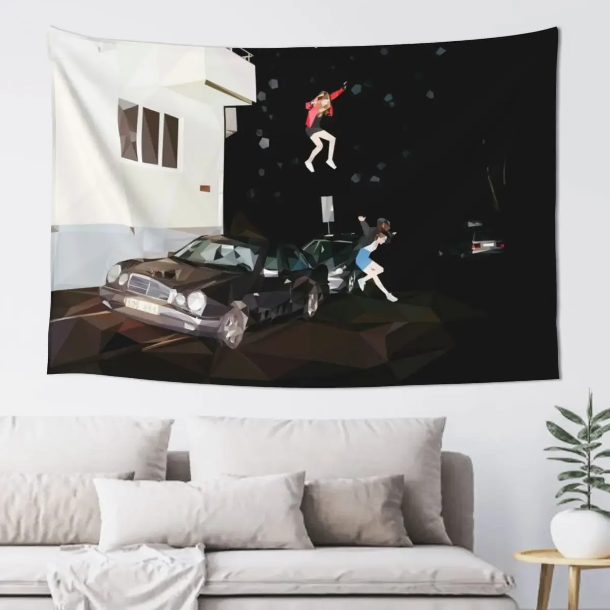 Science Fiction by Brand New - Poly Art Tapestry Anime Decor Wall Decorations Tapestry