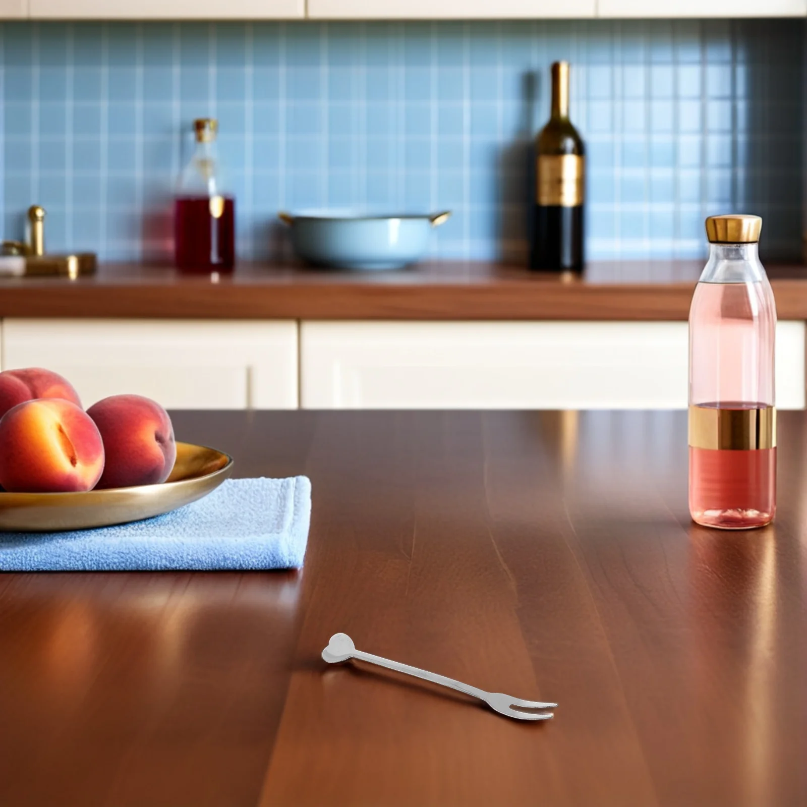 

10Pcs Stainless Steel Heart Dessert Fork Set Mini Cake Forks for Fruit Pastry Appetizers Silverware Appetizer Forks