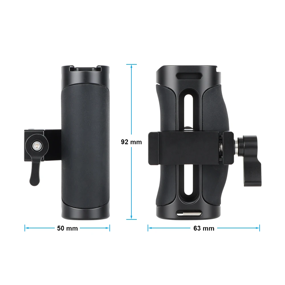 CAMVATE Mini Side Handle for ARCA Type Plate  Lightweight Portable Camera Cage Grip for Sony for DSLR with Cold Shoe