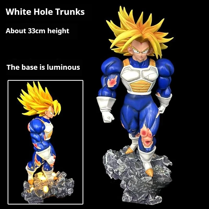 

33 см аниме Dragon Ball, поврежденная версия, стволы с белыми отверстиями, фигурка, модель из ПВХ, украшения, космический костюм, статуя Torankusu, игрушка в подарок