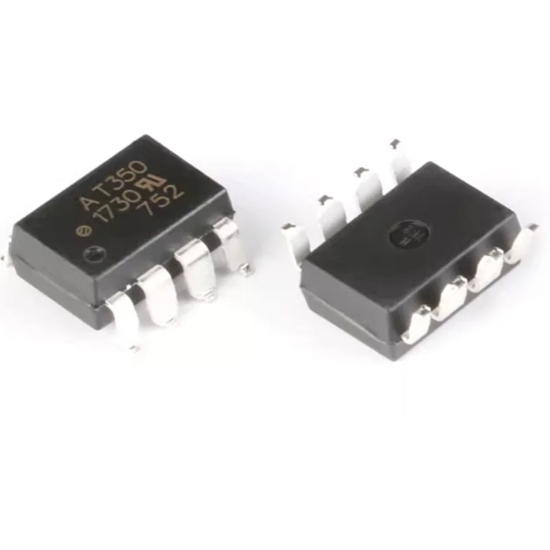 

10 Brand New Original Acpl-T350-500E with At350 Marking, Smd-8 Low-Icc Igbt Gate Drive Optocoupler Chip