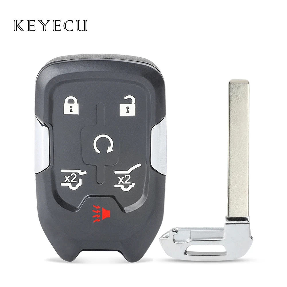 

Smart Remote Key Fob 6 Buttons for Chevrolet Tahoe GMC YUKON XL 2015 2016 2017 2018 2019 2020 315MHz HYQ1AA 433MHz HYQ1EA