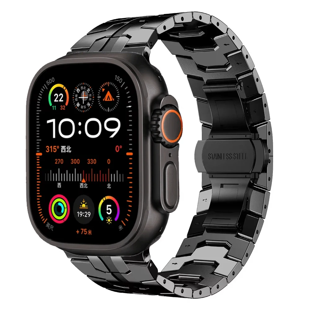 Высококачественный титановый ремешок для часов Apple Watch Ultra 2 1 49 мм S10 46 мм 42 мм Роскошный браслет iWatch 9 8 7 6 5 SE 45 мм 41 мм 44 мм