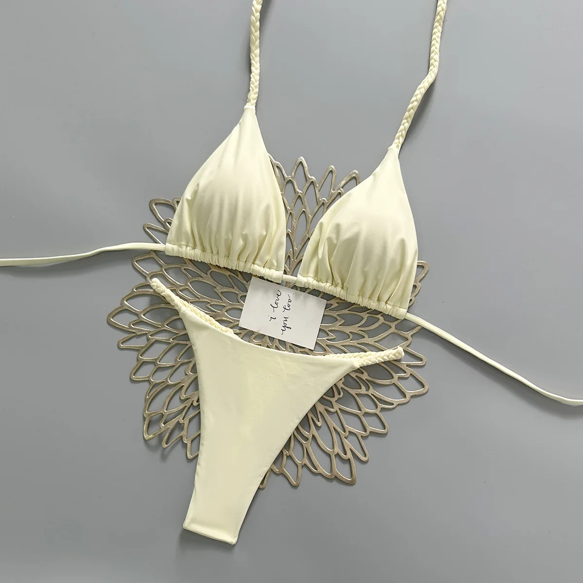 

Новый купальник-бикини с тонкими бретелями для женщин, модный, для горячих источников