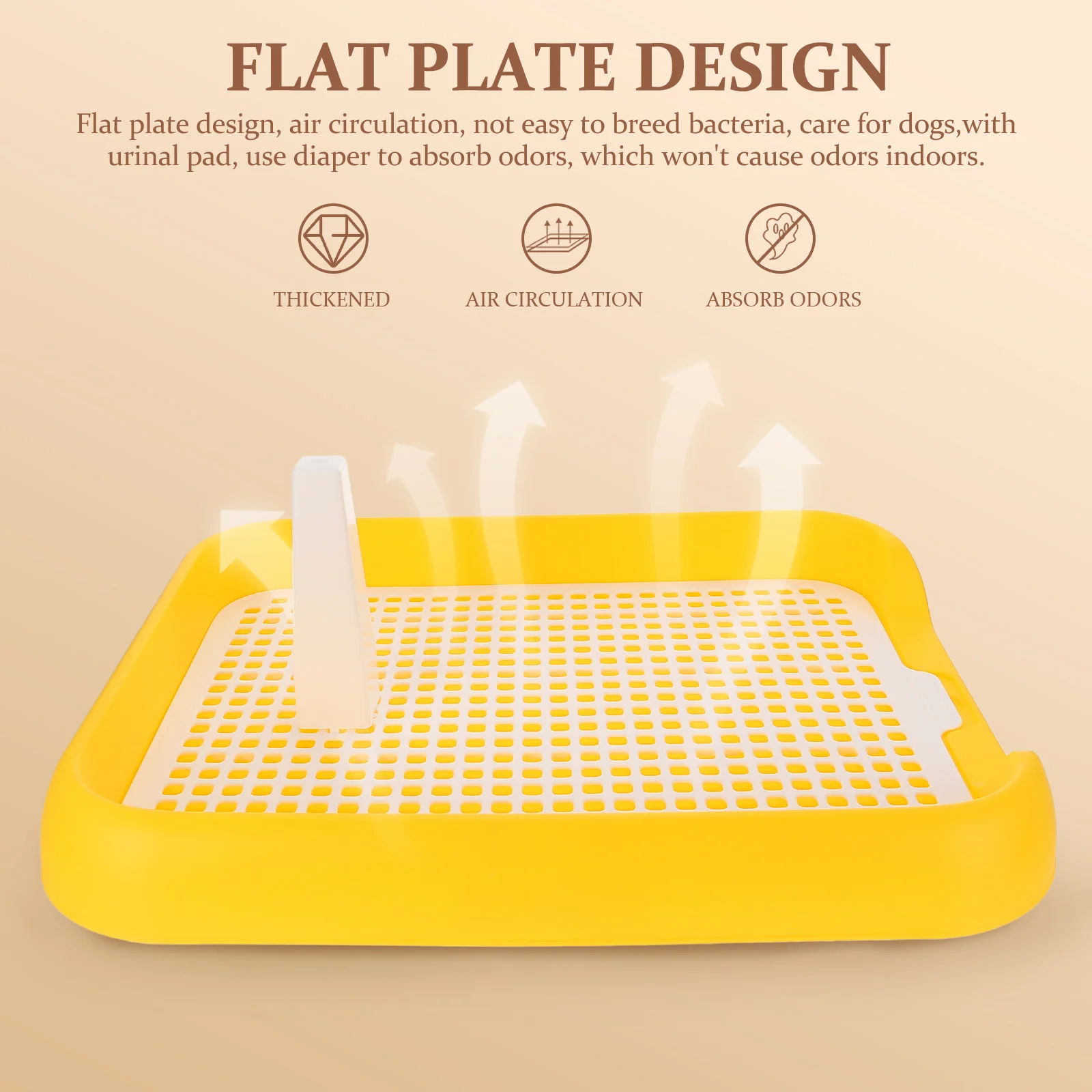 

Dog Toilet for Small Pets PP Material Anti slip Mesh Design Easy Clean Indoor Puppy Potty Plastic Pet Kennel Training Supplies