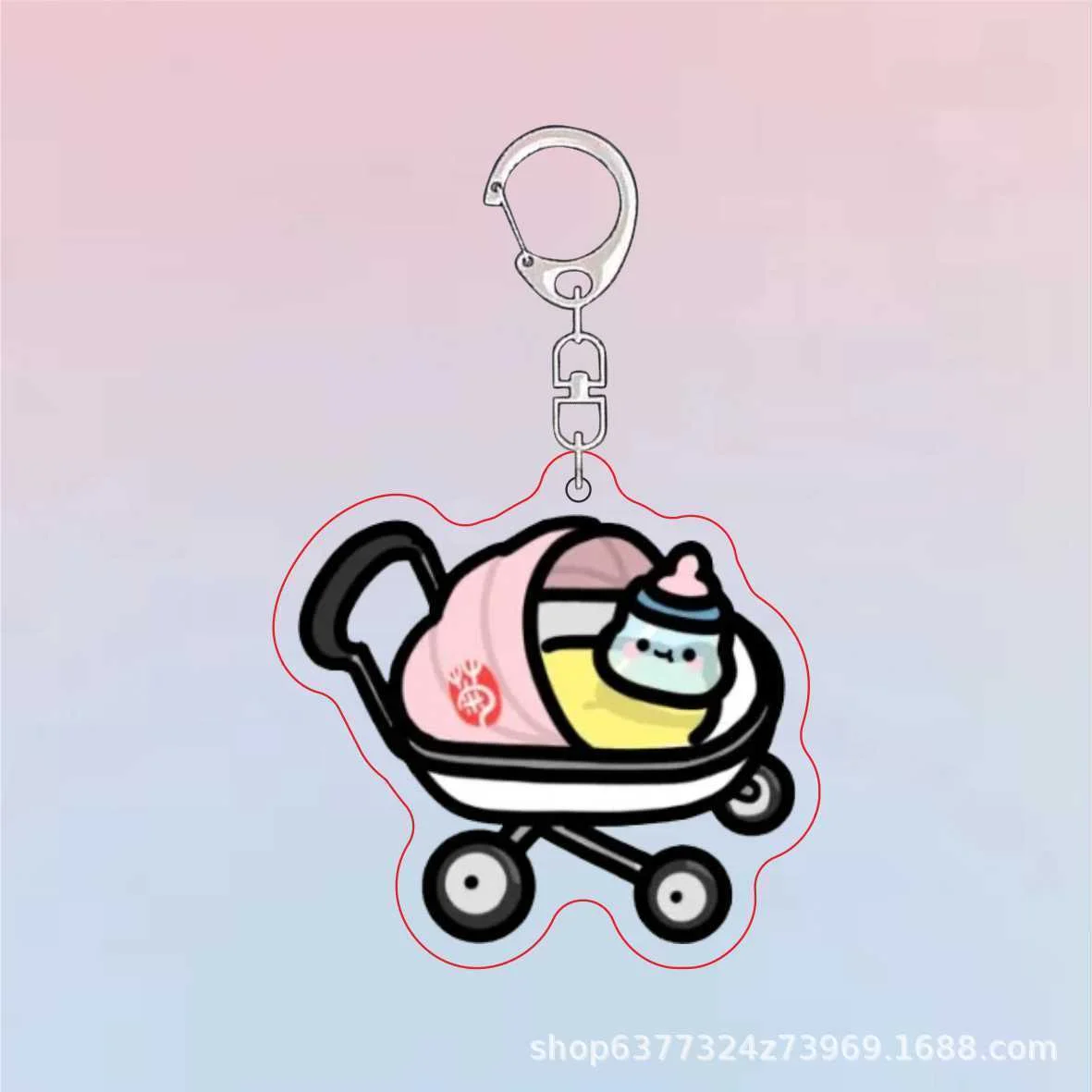 Plants Vs Zombies Acrylic Cute Keychain Game Related Products Girls Gift Key Chain Bag Charms Souvenir Creative Pendant Jewelry view 6