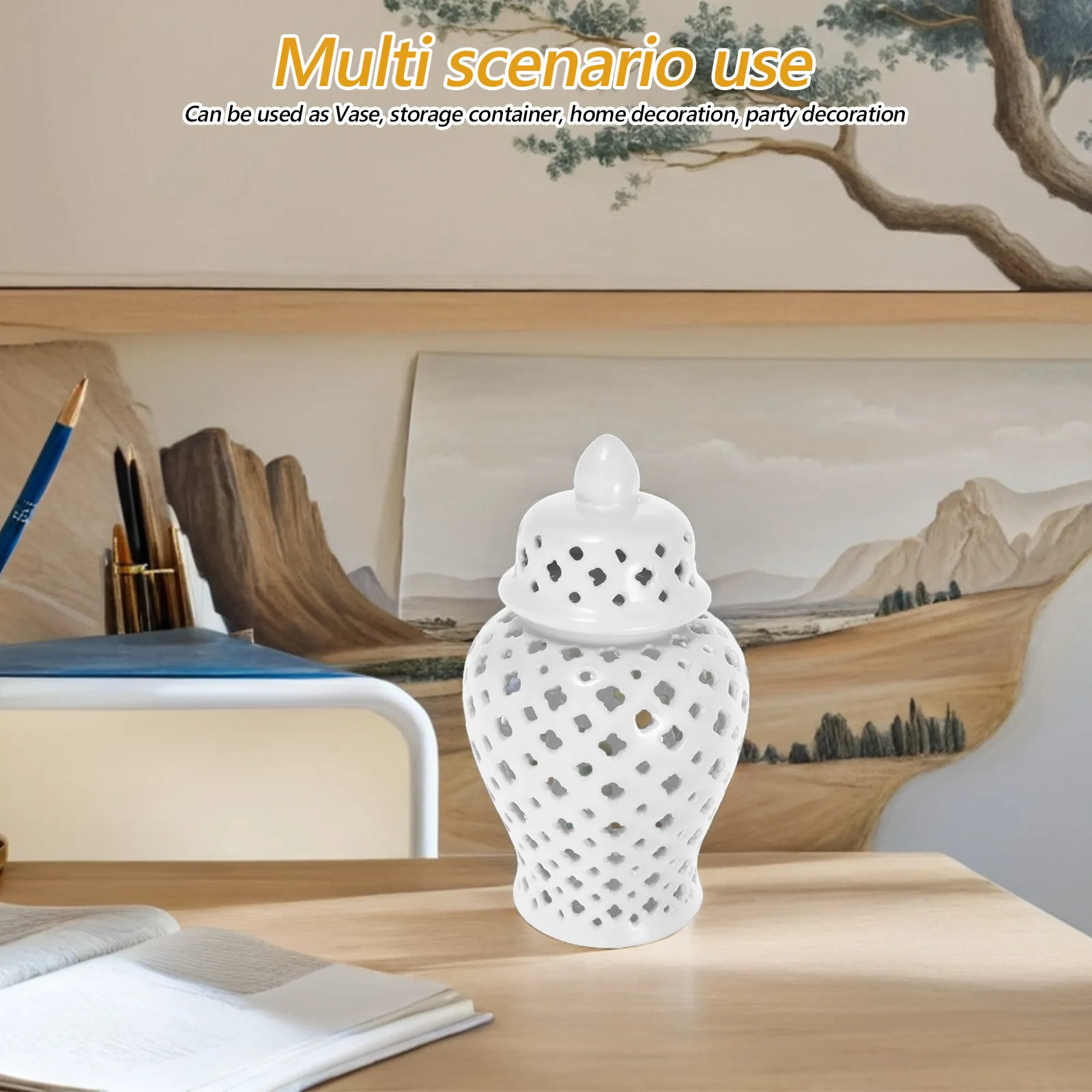 

Керамическая полая ваза для цветов: современная, изящная, для цветочных композиций, домашнего декора, свадебных украшений, контейнер для хранения