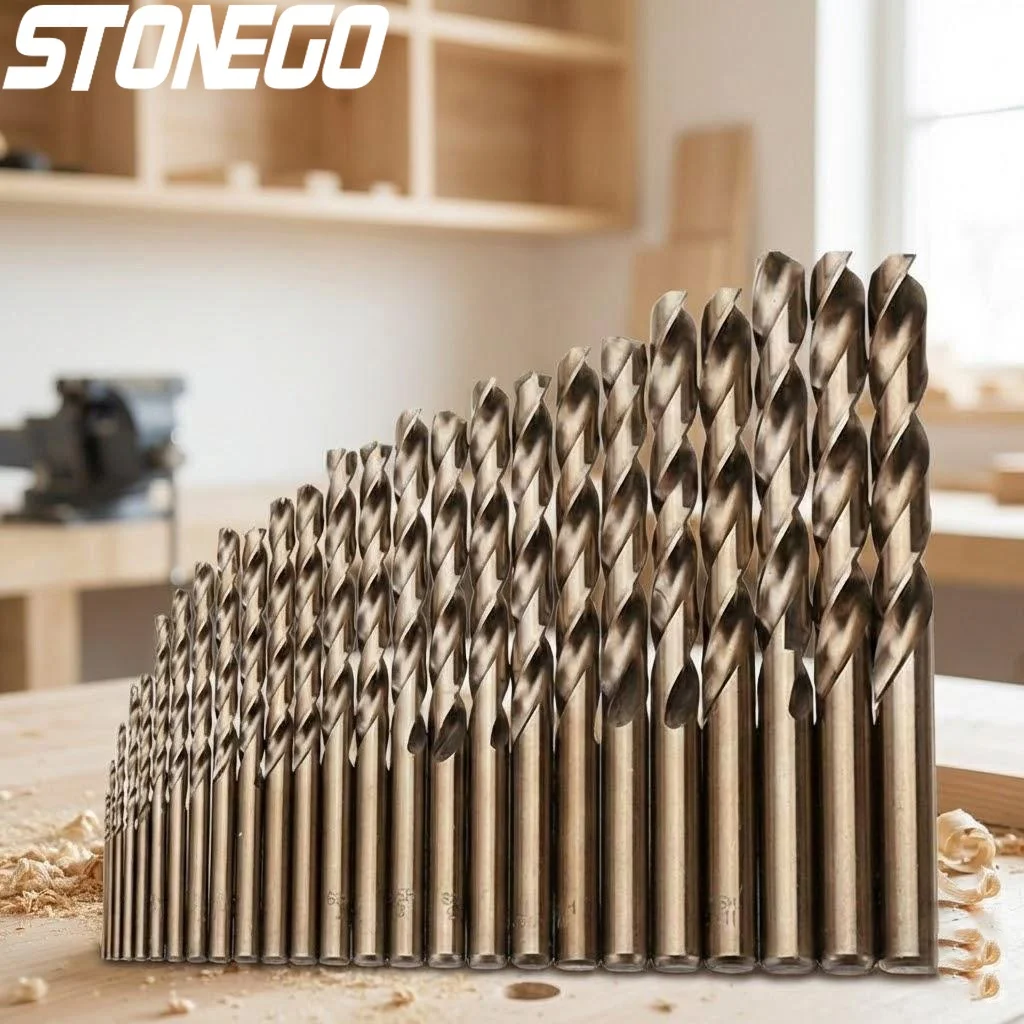 

13PCS HSS CO M35 Cobalt Drill Bits Set for Stainless Steel Copper Aluminum Zinc Alloys High Performance Metalworking Kit