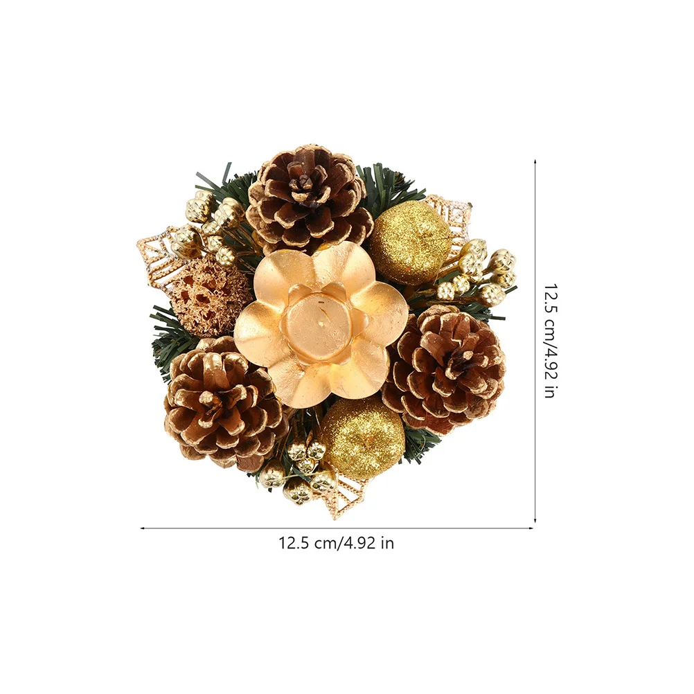 

3Pcs Christmas Candleholder Stylish Creative Cup for Home Dining Table Decor Party Desktop Stand