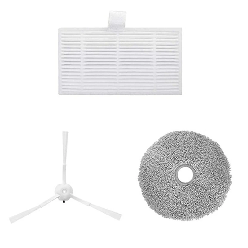For Xiaomi Lydsto W2 Spare Parts Side Brush Hepa Filers Mop Cloths Dust Bag Replacement Robot Vacuum Cleaner Replacement Parts