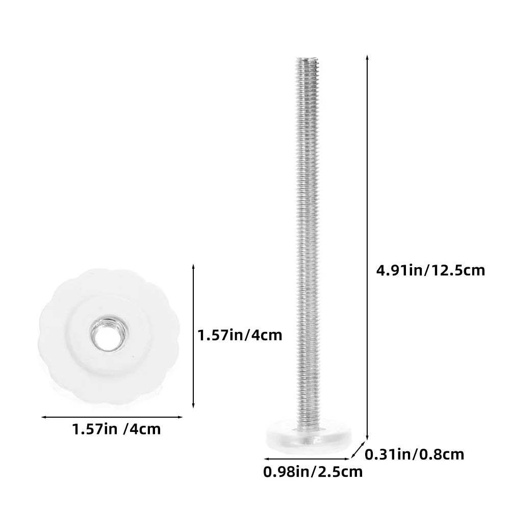 5 ชิ้น Baby Gate ฮาร์ดแวร์สัตว์เลี้ยงความปลอดภัย Extender รั้วในร่มชิ้นส่วนติดตั้งอลูมิเนียมเกลียวแกนแท่งสําหรับ Gates