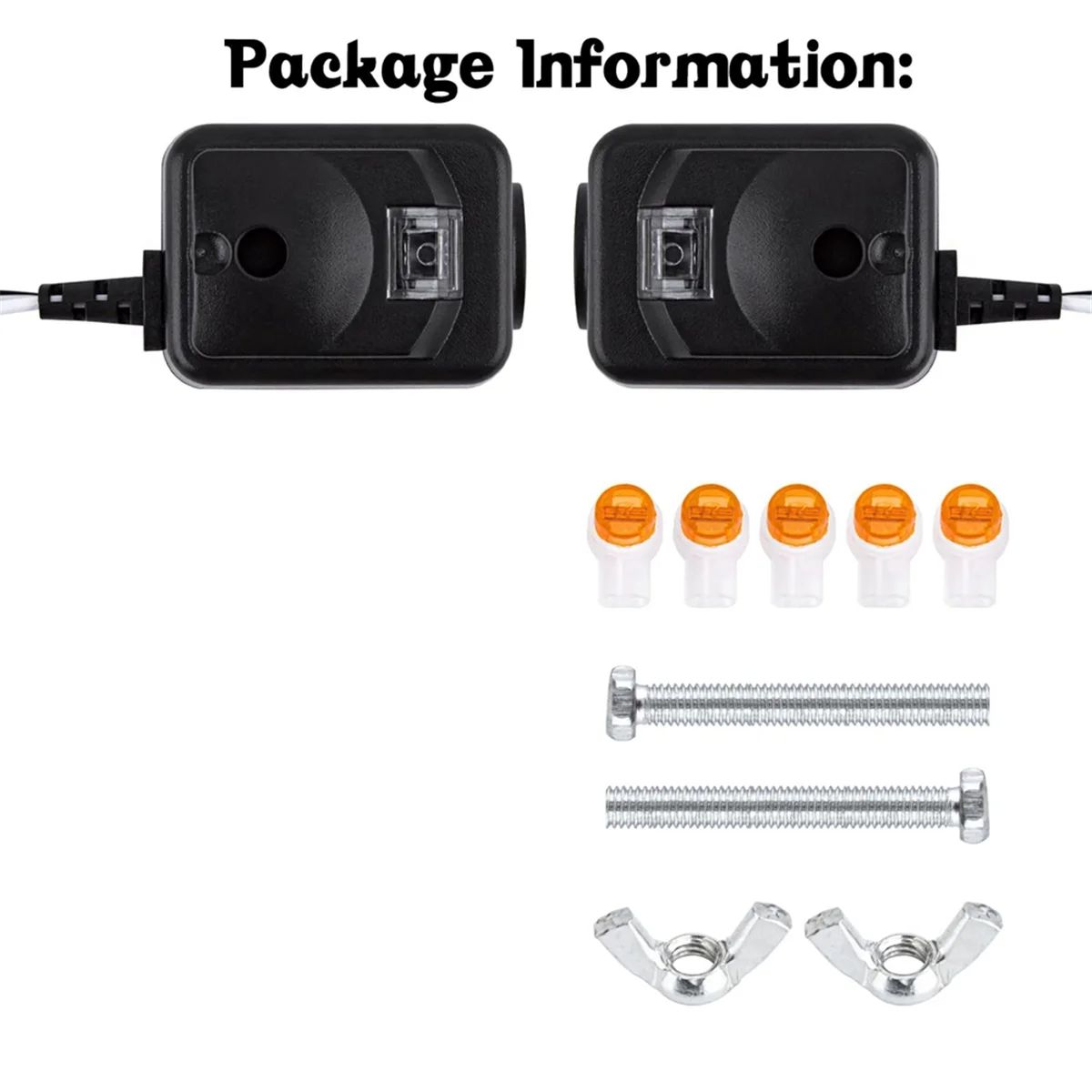 

B44C820CB Garage Door Safety Sensor Replacement Kit for G801CB-P/801CB/041-0136 for Chamberlain LiftMaster Sears Craftsman