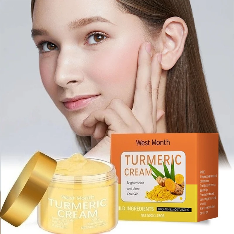 

Turmeric Moisturizing Cream Hydrating and Nourishing Deep Moisturizing Brightening Skin Tone Improvement Acne SkinCare
