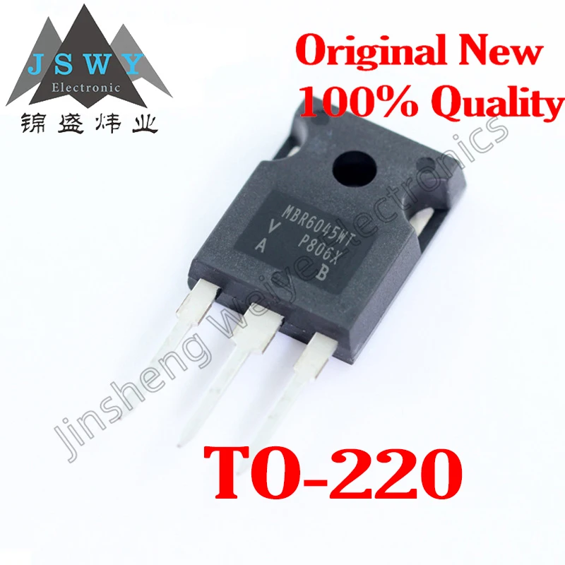 5pieces MBR6045WT MBR6045W MBR6045 Schottky rectifier diode TO-247 100% original imported brand new electronics