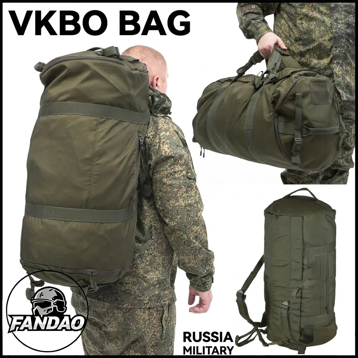 

Russian Army Duffle Bag 60/100L Large Tactical Backpack Military Waterproof for Hunting Camping Hiking and Road Trip Organizers