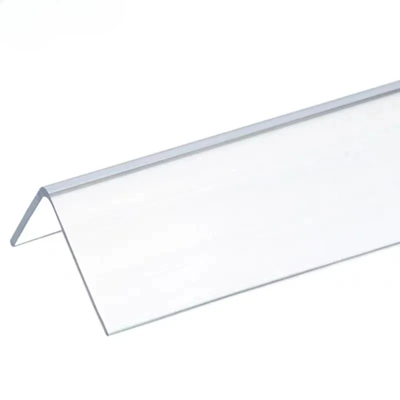 Thick Transparent Acrylic L Plastic Acrylic Wall Corner Protection Transparent Strip Collision Wall Stickers Home Accessories
