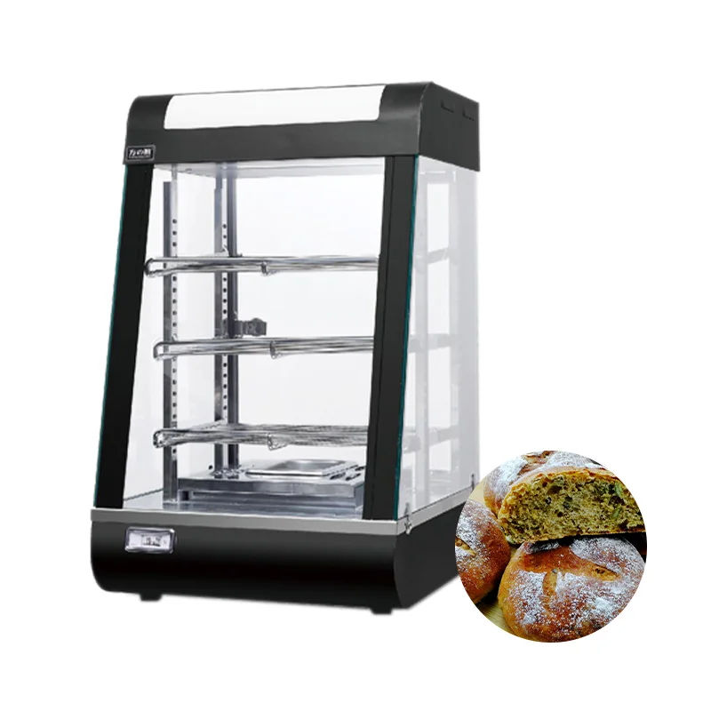 forRestaurant glass heating display cabinet Deli display cabinet Fried chicken food heater Restaurant hotel equipment