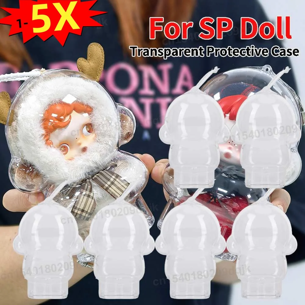 1-4 قطعة لجمجمة الباندا الغطاء الواقي حافظة شفافة دمى قطيفة عرض حقيبة صندوق منظم محمول لعلبة Skullpanda