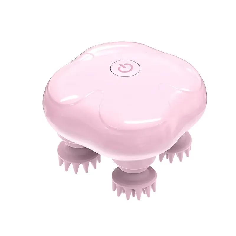 2025 Trending Head Massage Machine Silicone Scalp Massager Tools Head Spa Electric Head Massager With Red Light